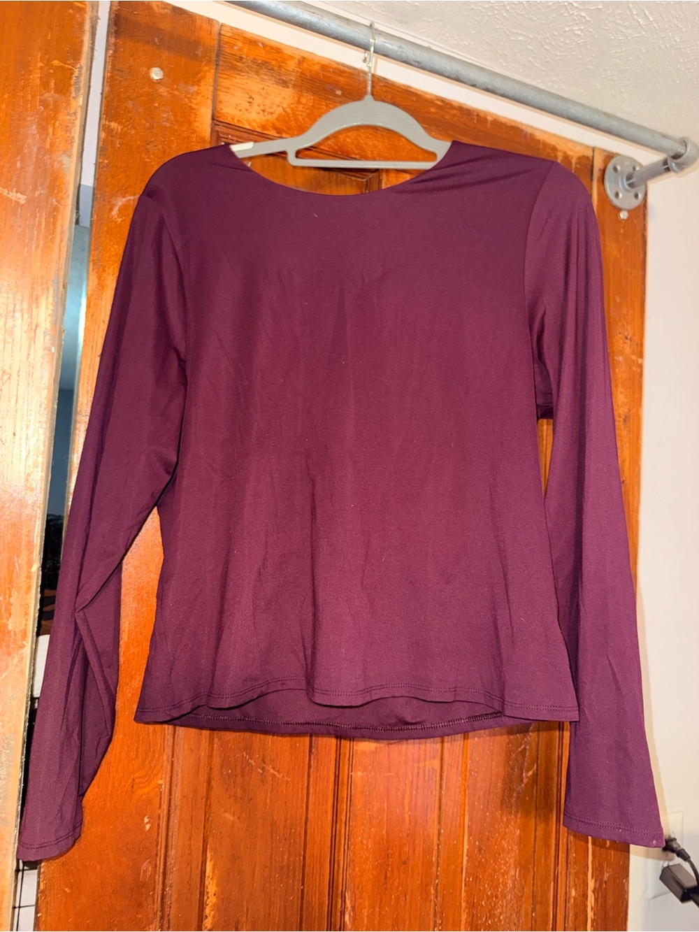 Old Navy Long Sleeve Crewneck Top - Plum